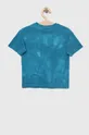 Dječja pamučna majica kratkih rukava Sisley plava