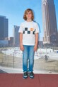 Sisley t-shirt dziecięcy pozostałe beżowy 3096X102I.G.SEASONAL