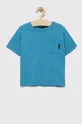 plava Dječja pamučna majica kratkih rukava Sisley Za dječake