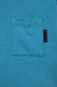 Chłopiec Sisley t-shirt bawełniany dziecięcy 3096X1032.G.SEASONAL niebieski