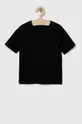 čierna Detské bavlnené tričko Sisley Chlapčenský