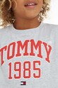 Dětské bavlněné tričko Tommy Hilfiger KB0KB08206.PPYX šedá