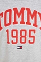 siva Dječja pamučna majica kratkih rukava Tommy Hilfiger