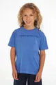 granatowy Tommy Hilfiger t-shirt bawełniany dziecięcy Chłopięcy