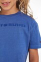 Tommy Hilfiger t-shirt bawełniany dziecięcy KB0KB08207.PPYX granatowy