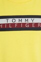 Dětské bavlněné tričko Tommy Hilfiger žlutá KB0KB08204.PPYX