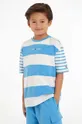 niebieski Tommy Hilfiger t-shirt dziecięcy Chłopięcy