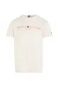 Otroška bombažna kratka majica Tommy Hilfiger roza