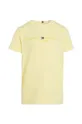 Tommy Hilfiger t-shirt bawełniany dziecięcy żółty