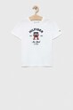 Tommy Hilfiger t-shirt bawełniany dziecięcy aplikacja biały KS0KS00393.PPYX