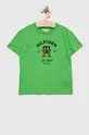 πράσινο Παιδικό βαμβακερό μπλουζάκι Tommy Hilfiger Για αγόρια