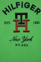 Chłopiec Tommy Hilfiger t-shirt bawełniany dziecięcy KS0KS00393.PPYX zielony