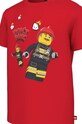 Băieți Lego tricou de bumbac pentru copii City 12010747.B rosu