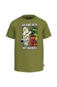 zelená Detské bavlnené tričko Lego x Ninjago Chlapčenský