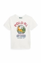 beżowy Polo Ralph Lauren t-shirt dziecięcy Chłopięcy