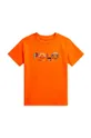 mandarynkowy Polo Ralph Lauren t-shirt bawełniany dziecięcy Chłopięcy