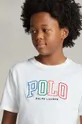 λευκό Παιδικό βαμβακερό μπλουζάκι Polo Ralph Lauren
