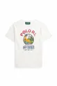 kremowy Polo Ralph Lauren t-shirt dziecięcy Chłopięcy
