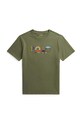 Polo Ralph Lauren t-shirt bawełniany dziecięcy 323902456001 zielony SS23