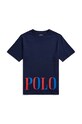 Polo Ralph Lauren t-shirt bawełniany dziecięcy nadruk granatowy 323906836001