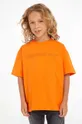 narančasta Dječja majica kratkih rukava Calvin Klein Jeans Za dječake