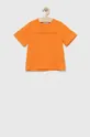 Дитяча футболка Calvin Klein Jeans помаранчевий
