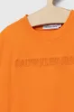 πορτοκαλί Παιδικό μπλουζάκι Calvin Klein Jeans