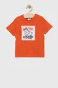 Detské bavlnené tričko Birba&Trybeyond oranžová