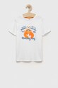 Birba&Trybeyond t-shirt bawełniany niemowlęcy nadruk biały 999.64073.00.80.98