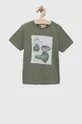 zielony Birba&Trybeyond t-shirt bawełniany niemowlęcy Chłopięcy