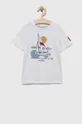 biały Birba&Trybeyond t-shirt bawełniany dziecięcy Chłopięcy
