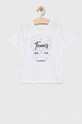 Birba&Trybeyond t-shirt bawełniany dziecięcy nadruk biały 999.64465.00.104.128