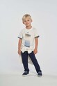 Birba&Trybeyond t-shirt bawełniany dziecięcy nadruk biały 999.64483.00.134.176