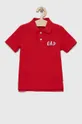 κόκκινο Παιδικά βαμβακερά μπλουζάκια πόλο GAP Για αγόρια