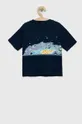Παιδικό βαμβακερό μπλουζάκι GAP x NASA σκούρο μπλε