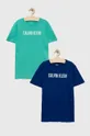 μπλε Παιδικό βαμβακερό μπλουζάκι Calvin Klein Underwear 2-pack Για αγόρια