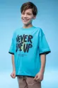 μπλε Παιδικό βαμβακερό μπλουζάκι Coccodrillo Για αγόρια
