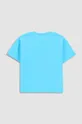 Дитяча бавовняна футболка Coccodrillo блакитний