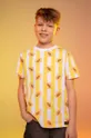 жовтий Дитяча бавовняна футболка Coccodrillo Для хлопчиків