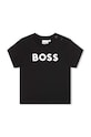 BOSS t-shirt bawełniany dziecięcy nadruk czarny J05P12.86.94