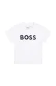 biały BOSS t-shirt niemowlęcy Chłopięcy