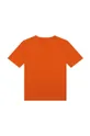 Dječja pamučna majica kratkih rukava BOSS narančasta