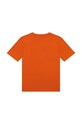 BOSS t-shirt bawełniany dziecięcy J25O04.162.174 pomarańczowy SS23