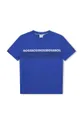 niebieski BOSS t-shirt dziecięcy Chłopięcy