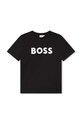 Детская хлопковая футболка BOSS хлопок чёрный J25P24.162.174