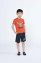 rdeča Otroška bombažna kratka majica Kenzo Kids Fantovski