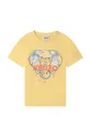 κίτρινο Παιδικό βαμβακερό μπλουζάκι Kenzo Kids Για αγόρια