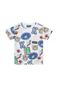 biały Kenzo Kids t-shirt bawełniany dziecięcy Chłopięcy