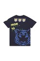 Детска памучна тениска Kenzo Kids K25794.116.152 тъмносин SS23