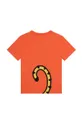 Kenzo Kids t-shirt bawełniany dziecięcy pomarańczowy